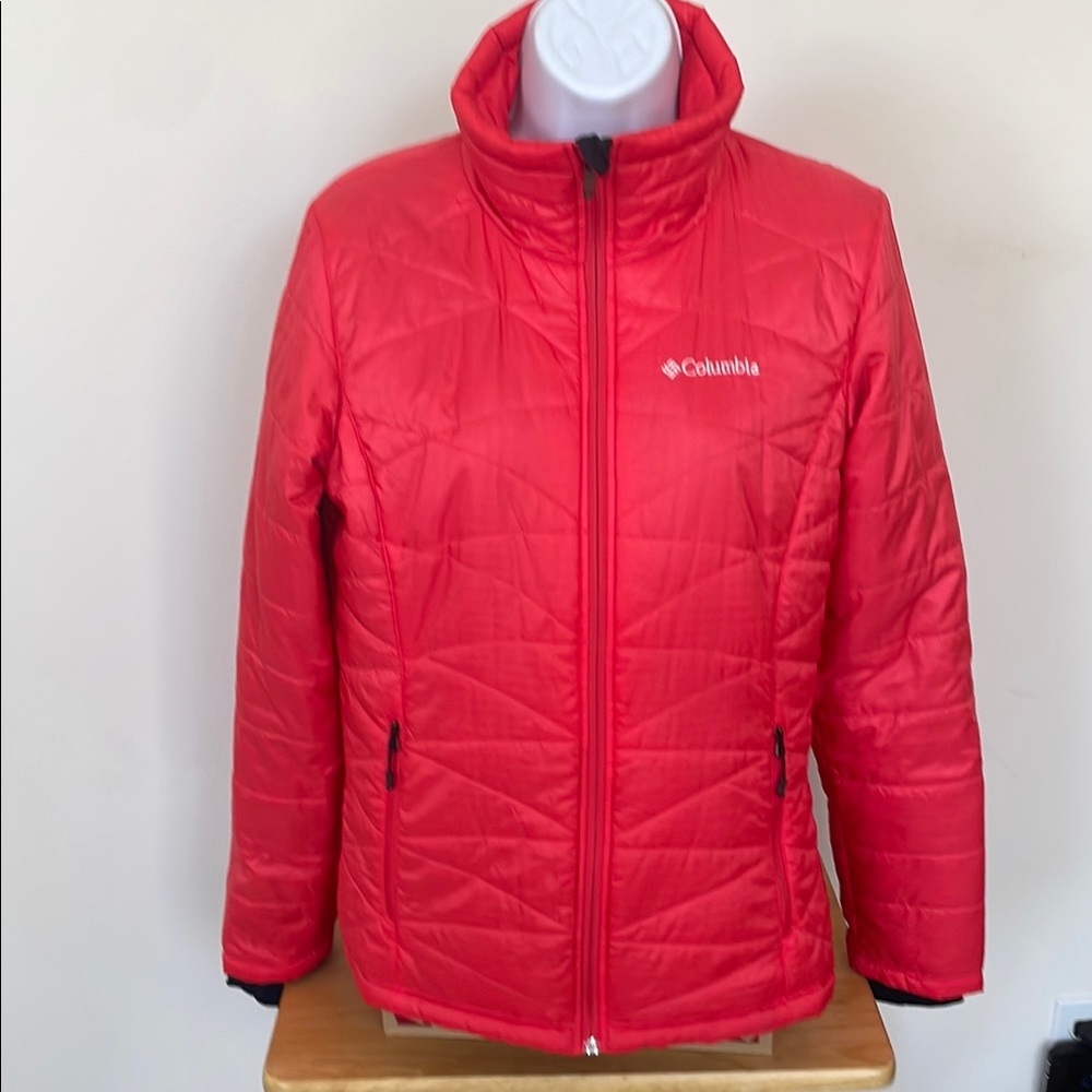 Columbia OmniHeat Vibrant Coral Quilted Jacket Size Small